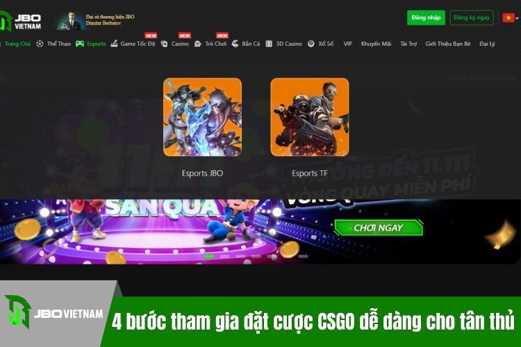 4 bước tham gia đặt cược CSGO dễ dàng cho tân thủ