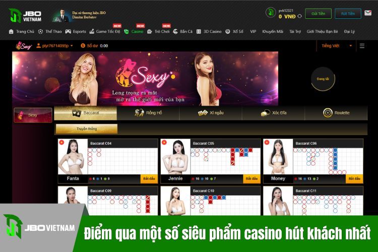 Điểm qua một số siêu phẩm casino hút khách nhất